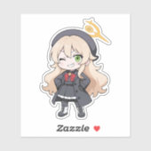 Niyaniya Chibi Blue Archive Fanart シール (シート)