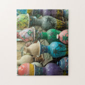 Nizwa、オマーンの陶器の列 ジグソーパズル (縦)