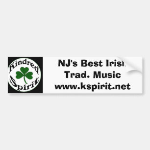 NJで最も最高のなアイルランドのTrad。 音楽ステッカー バンパーステッカー