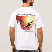 NJのスキー及びスノーボードクラブ Tシャツ (裏面)