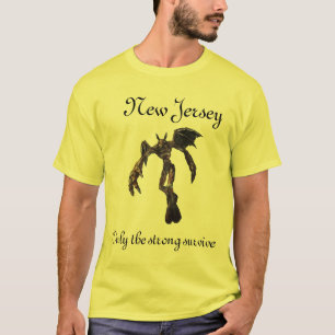 NJの悪魔、ニュージャージーは、強いのだけ生き延びます Tシャツ