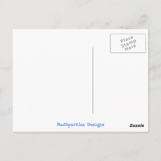 NJの雪景色 ポストカード (裏面)