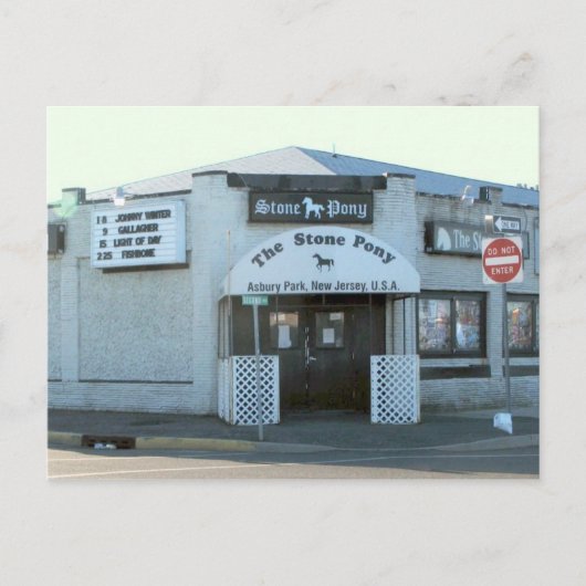 NJアスベリーパークの石の池 ポストカード (正面)