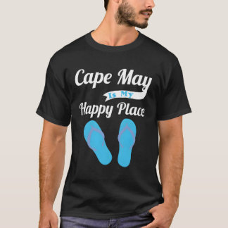 Njショアビーチケープメイズマイハッピープレイス Tシャツ