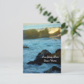 NJショア海波はがき ポストカード (スタンド正面)