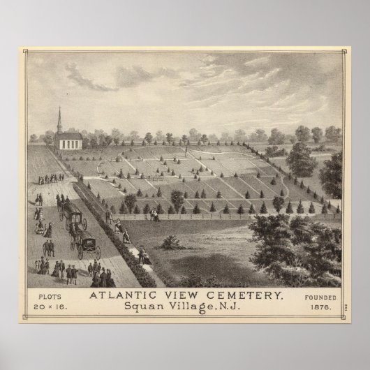NJスクアンヴィレッジのアトランティックビュー墓地 ポスター (正面)