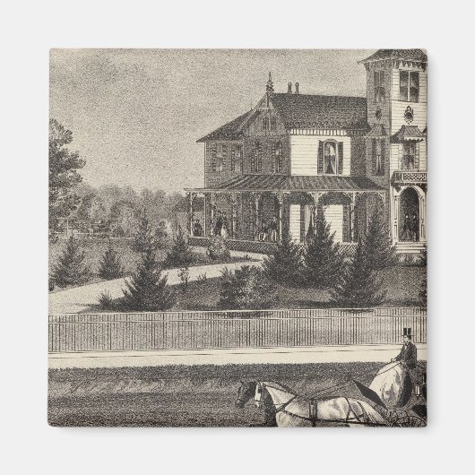 NJトム・リバーJames G Gowdyの邸宅 マグネット (正面)