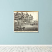 NJマナスクアンにJohn S Rogersのレジデンス キャンバスプリント (インサイチュ (ウッドフロア))