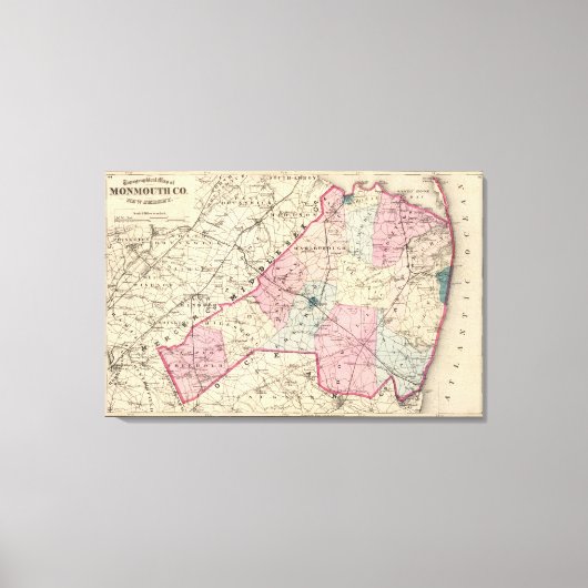 NJモンマス郡 キャンバスプリント (正面)