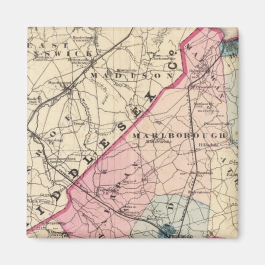 NJモンマス郡 マグネット (正面)