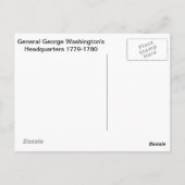 NJ県モーリスタウンGen George Washington's HQ 1779-80 ポストカード (裏面)