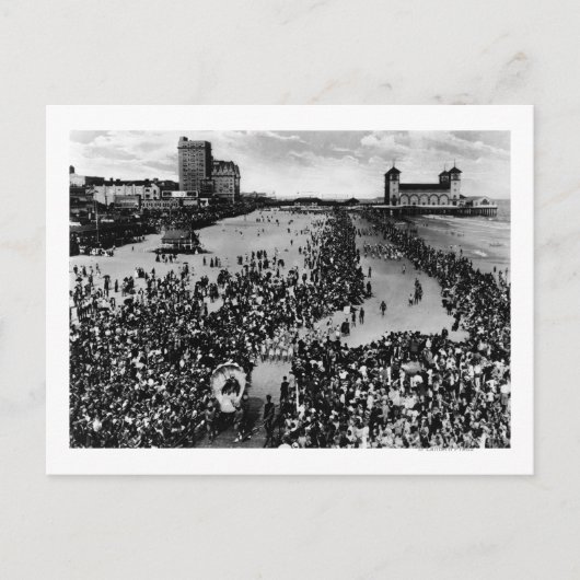 NJ美しいPagentアトランティックシティの群衆 ポストカード (正面)