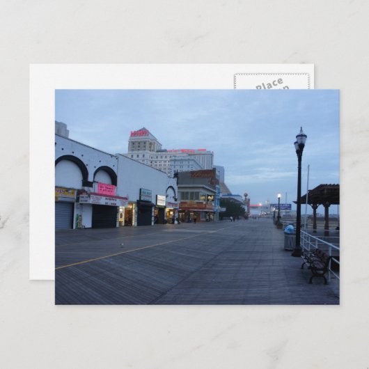 NJ（アトランティックシティ）のボードウォークで ポストカード (正面/裏面)