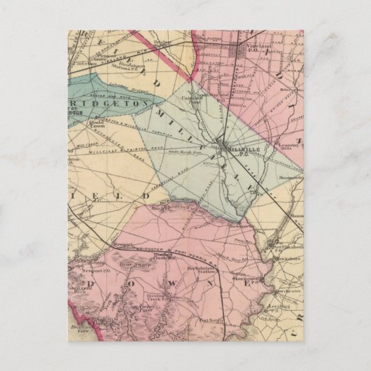 NJ，カンバーランド県 ポストカード (正面)