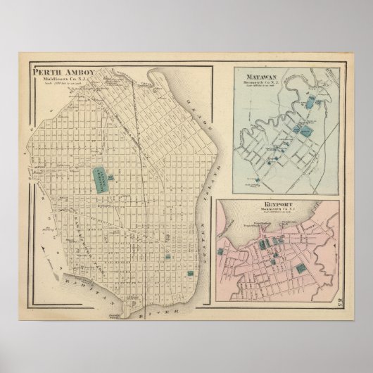 NJ、パース・アンボーイ ポスター (正面)