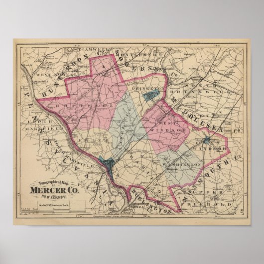 NJ（メルサーカウンティ） ポスター (正面)