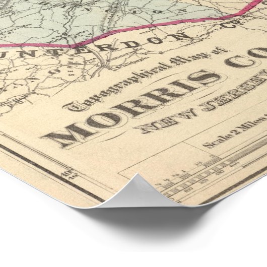 NJ（モリス郡） ポスター (角)