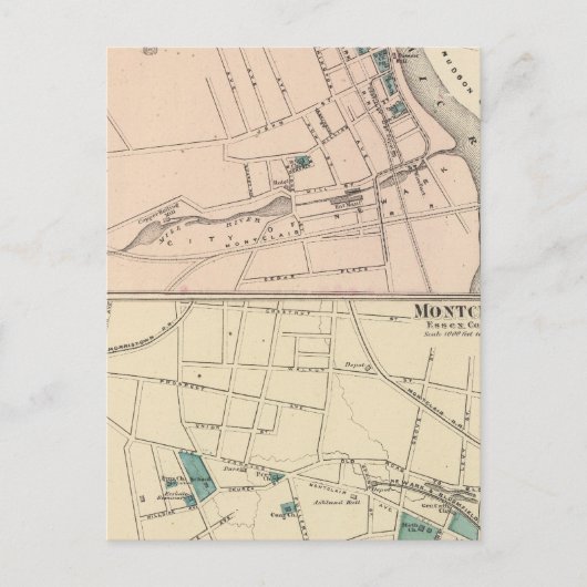 NJ,モンクレア,ベルヴィル ポストカード (正面)