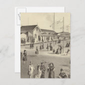 NJ，ロス水浴場，海林 ポストカード (正面/裏面)