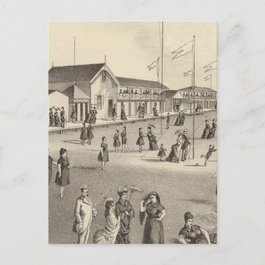 NJ，ロス水浴場，海林 ポストカード (正面)