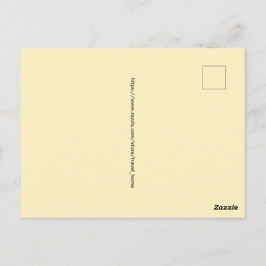 NJ Map of Beaches Bordered Postcard ポストカード (裏面)