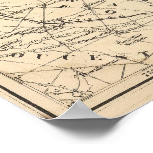 NJ(N Burlington County) ポスター (角)