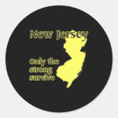 Nj Only The Strong Survive _1 ラウンドシール (正面)