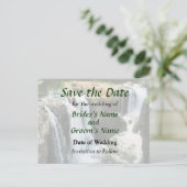 NJ - Waterfall Paterson NJ Save the Date 案内ポストカード (スタンド正面)