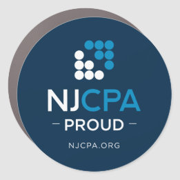 NJCPAブルーカーマグネット- NJCPA誇りを持った カーマグネット