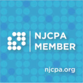 NJCPA部材ビニールステッカー – 小さな円 シール (正面)