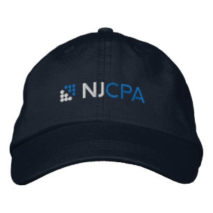 NJCPA野球帽-海軍 刺繍入りキャップ