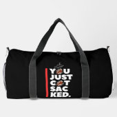 NJFラインウーマンお前がサック得した ダッフルバッグ (裏面)