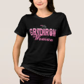 NJF GRIDIRON Edge Chalk Woman トライブレンドTシャツ (正面)