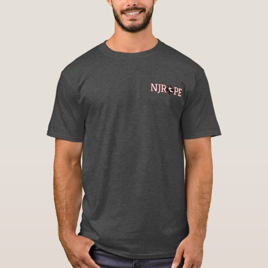 NJROPE...信じる、あなたは (赤) Tシャツ (正面)