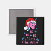 Nkユニコーンサンタ メリークリスマス マグネット (正面/裏面)