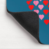 Nk And Red Hearts Lovers Funny Valentine’s Day Hum マウスパッド (コーナー)