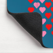 Nk And Red Hearts Lovers Funny Valentine’s Day Hum マウスパッド (コーナー)