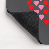 Nk And Red Hearts Lovers Funny Valentine’s Day Hum マウスパッド (コーナー)