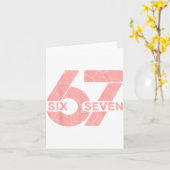 Nk And White Number 67 Jersey Player Uniform #67 F カード (黄色い花)