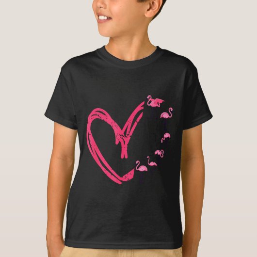Nk Animal Valentines Day Gift Flamingo  Tシャツ (正面)