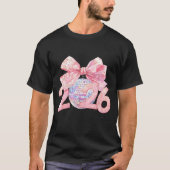 Nk Bow Coquette Disco Ball Happy New Year 2026  Tシャツ (正面)
