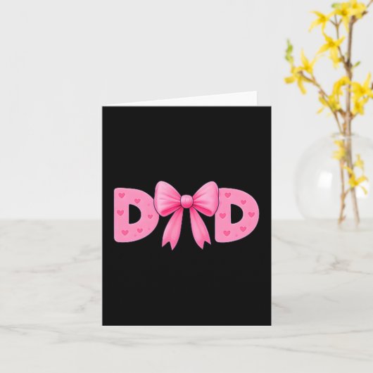 Nk Bow Dad Cket Proud Dad Daughter Matching Father カード (黄色い花)