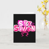 Nk Coquette Valentine Six Seven Bow 6 7 Meme Women カード (黄色い花)