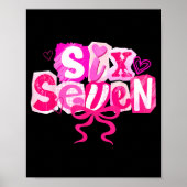 Nk Coquette Valentine Six Seven Bow 6 7 Meme Women ポスター (正面)