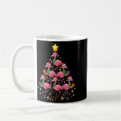 Nk Flamingo Christmas Tree Santa Flamingo Holiday  コーヒーマグカップ (左)