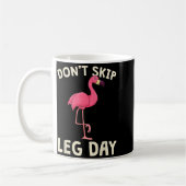 Nk Flamingo Workou Don't Skip Leg Day Gym Fitness  コーヒーマグカップ (左)