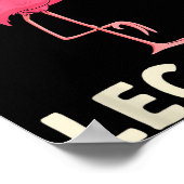 Nk Flamingo Workou Don't Skip Leg Day Gym Fitness ポスター (角)