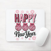 Nk Happy New Year Disco Ball Leopard For Women Gir マウスパッド (マウス)