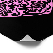 Nk Heart With Flowers Cut Out Cute Valentine Fav  ポスター (角)