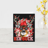 Nk Her Buck Camo Deer Hunting Camouflage Matching カード (黄色い花)